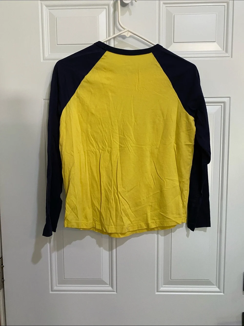 Gymboree Yellow & Navy Bear Raglan Long-Sleeve Tee